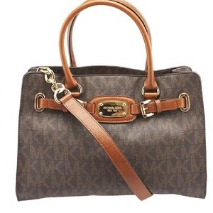 Michael Kors Brown Monogrammed Tote